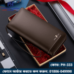 01: PH333-Brown| WILLIAMPOLO Luxury RFID long Genuine Leather Card Holder - Image 4