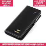 #02: WK444-Black| Wallet Men England Style Pu Leather Wallet Leisure Purse Style New Male Cluth Wallets Long Coin Purse Card Holders - Image 3