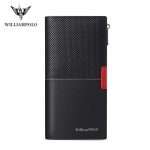 05: WP2030-Black| WilliamPolo High Quality Large Capacity Cow Leather Zipper Wallets for Men - Image 6
