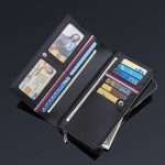 08: WP222-Black| WilliamPOLO Luxury Long Leather Wallet Color Black - Image 4