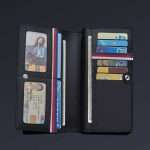 08: WP222-Black| WilliamPOLO Luxury Long Leather Wallet Color Black - Image 5