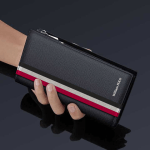 08: WP222-Black| WilliamPOLO Luxury Long Leather Wallet Color Black - Image 2