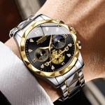 20: BINBOND B1236 Golden Black | Brand Fashion Tourbillon Dial Quartz Watches Men’s Luxury Stainless Steel - Image 3