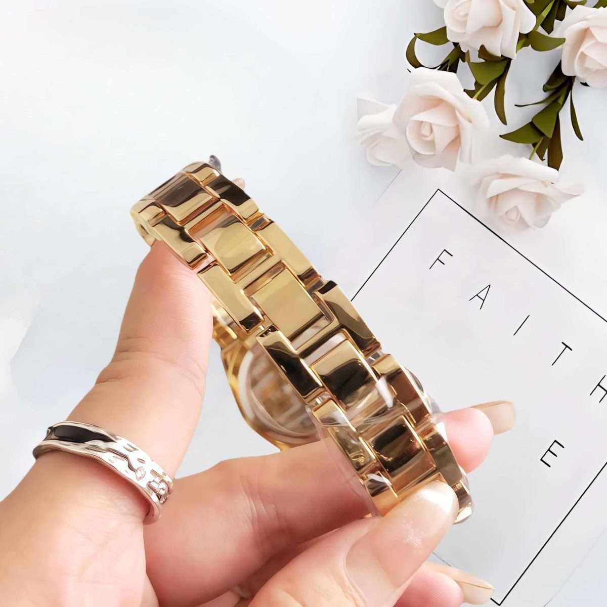 MICHAEL KORS MK Rose Gold-Black | Stainless Steel Fashionable Watch - Image 2